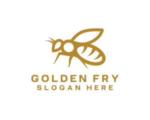 Golden Honey Bee logo design