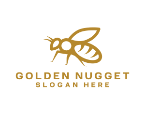 Golden Honey Bee logo design