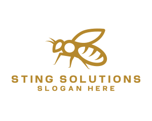 Golden Honey Bee logo design