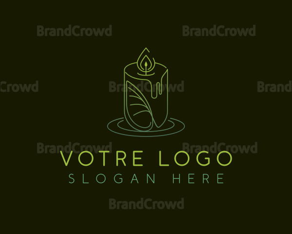 Leaf Candle Decor Logo