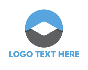 Blue Circle - Digital Circle Application logo design