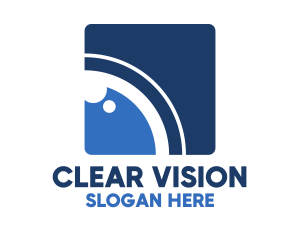 Optical - Blue Optical Camera logo design