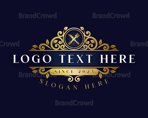 Luxury Restaurant Catering Logo