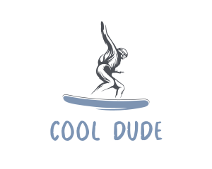 Dude - Skater Snowboard Man logo design