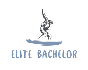 Bachelor - Skater Snowboard Man logo design