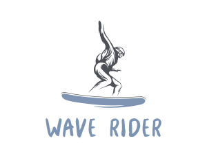Surfboard - Skater Snowboard Man logo design
