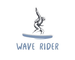 Skater Snowboard Man logo design