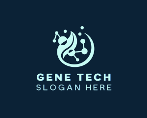 Genetics - Biotechnology Scientist Laboratory logo design
