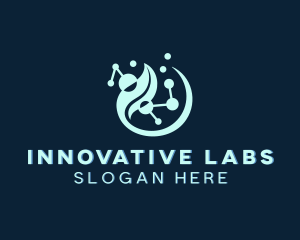 Biotechnology Scientist Laboratory logo design