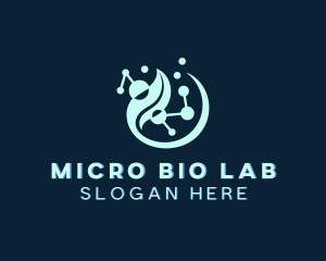 Biotechnology Scientist Laboratory logo design