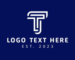 Enterprise - Modern Maze Letter T logo design