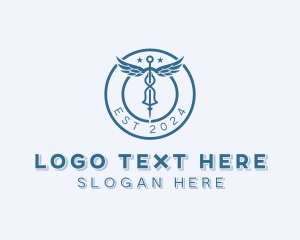 Clinic - Medical Healthcare Laboratory logo design