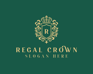 Royalty Crown Shield Event logo design