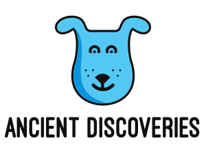 Blue Dog Cartoon logo design