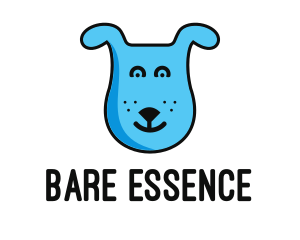 Blue Dog Cartoon logo design