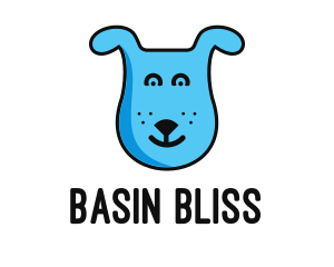 Blue Dog Cartoon logo design