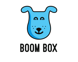 Blue Dog Cartoon logo design