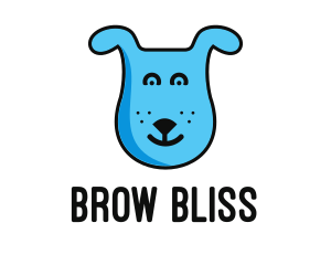 Blue Dog Cartoon logo design