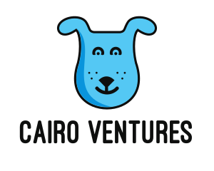 Blue Dog Cartoon logo design