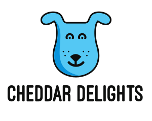 Blue Dog Cartoon logo design