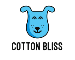 Blue Dog Cartoon logo design