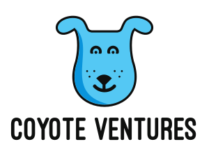 Blue Dog Cartoon logo design