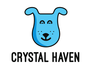 Blue Dog Cartoon logo design