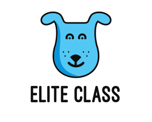 Blue Dog Cartoon logo design