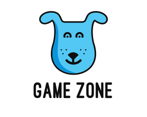 Blue Dog Cartoon logo design