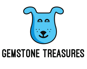 Blue Dog Cartoon logo design