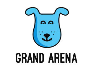 Blue Dog Cartoon logo design