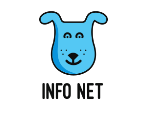 Blue Dog Cartoon logo design