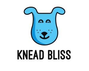 Blue Dog Cartoon logo design