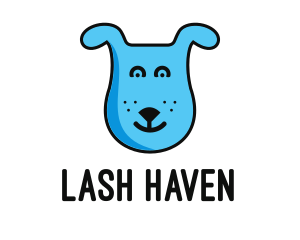 Blue Dog Cartoon logo design