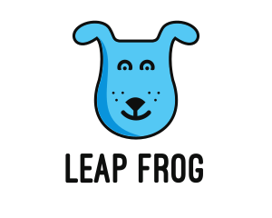 Blue Dog Cartoon logo design