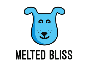 Blue Dog Cartoon logo design