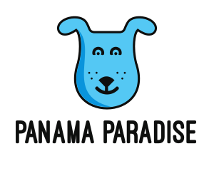 Blue Dog Cartoon logo design