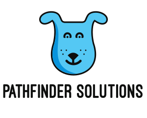 Blue Dog Cartoon logo design