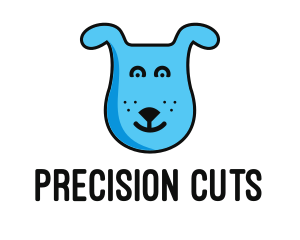 Blue Dog Cartoon logo design