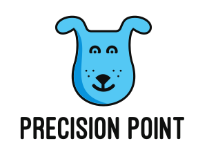 Blue Dog Cartoon logo design