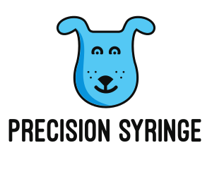 Blue Dog Cartoon logo design