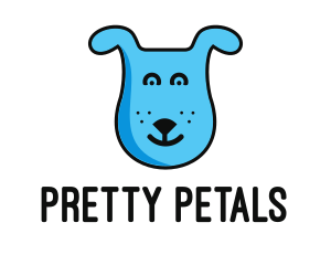 Blue Dog Cartoon logo design