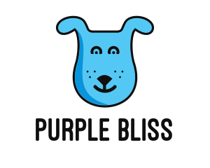 Blue Dog Cartoon logo design