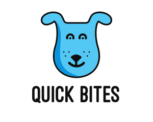 Blue Dog Cartoon logo design