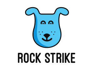 Blue Dog Cartoon logo design