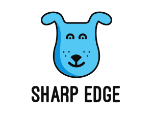 Blue Dog Cartoon logo design