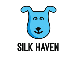 Blue Dog Cartoon logo design