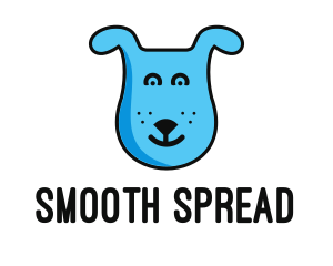 Blue Dog Cartoon logo design