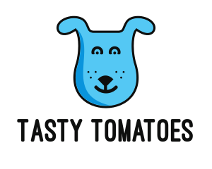 Blue Dog Cartoon logo design