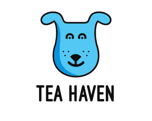 Blue Dog Cartoon logo design